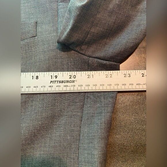 Ralph Lauren Chaps Men’s Blazer Sports Coat 42R Gray Wool Cashmere 2 Button - Picture 3 of 9